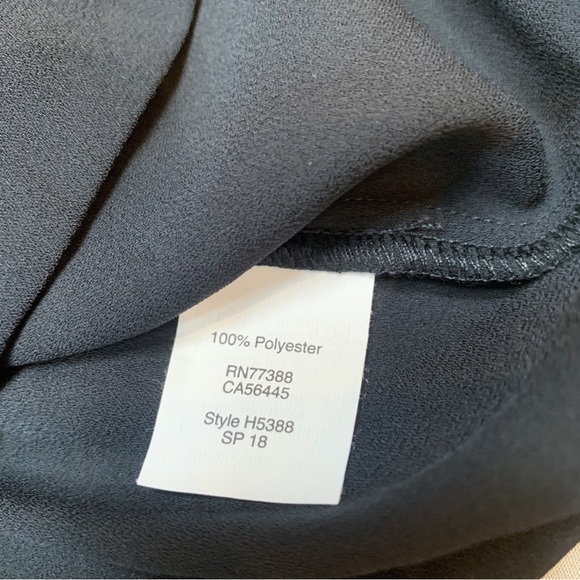 J. CREW black ruffle tank top, women’s 10. - Picture 4 of 5